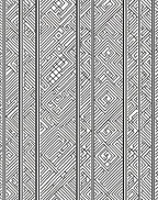 Striped Geometric Maze Pattern Rug