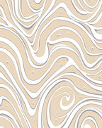 Abstract Swirl Dune Inspired Rug