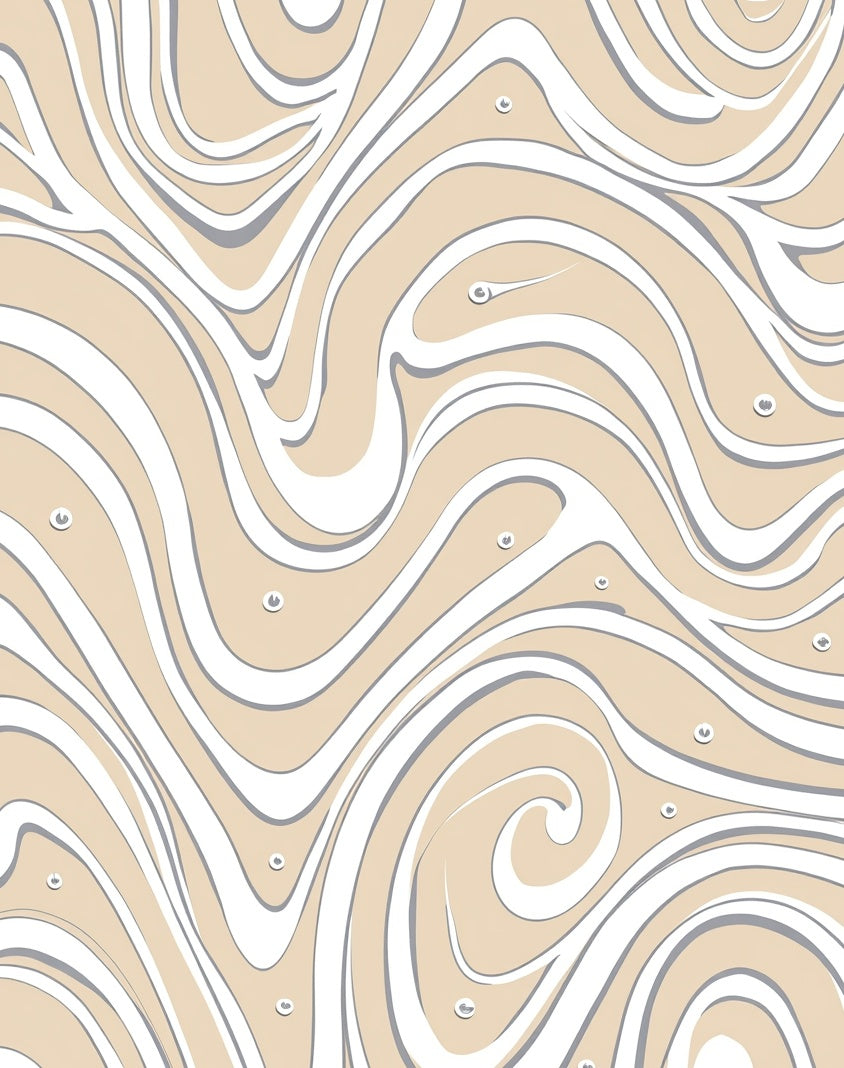 Abstract Swirl Dune Inspired Rug