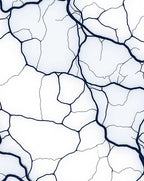 Ink Cracked Abstract Design Rug