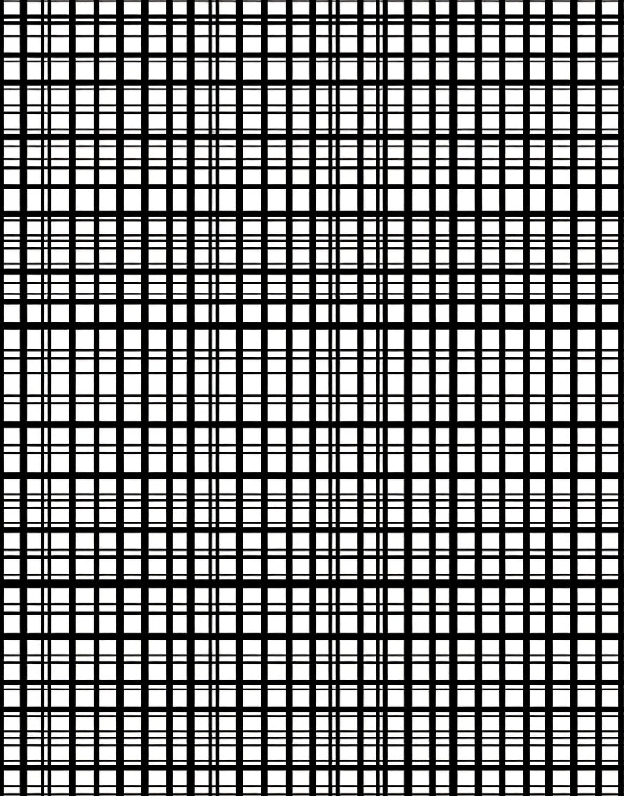 Clean Black White Grid Lines Rug