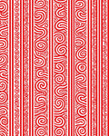 Red Stripe Organic Swirl Pattern Rug