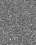 Abstract Swirling Maze Pattern Rug