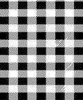 Black White Checked Plaid Pattern Rug