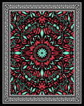 Intricate Floral Mandala Pattern Rug
