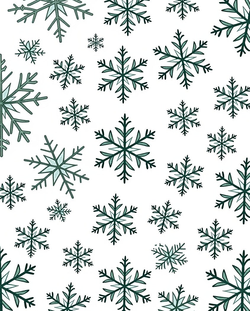 Winter Snowflake Pattern Design Rug
