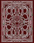 Ornate White Geometric Mandala Rug