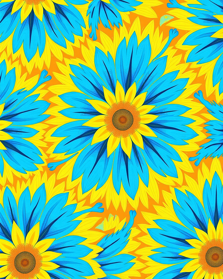 Bold Floral Nature Pattern Design Rug