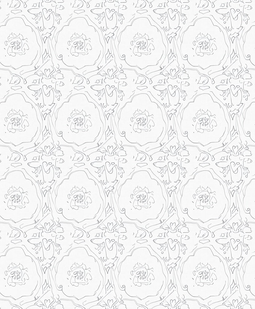 Line Art Floral Medallion Harmony Rug