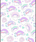 Rainbow Unicorn Cloud Pattern Rug