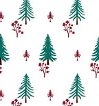 Forest Evergreen Berry Accents Rug
