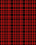 Classic Red Black Plaid Pattern Rug