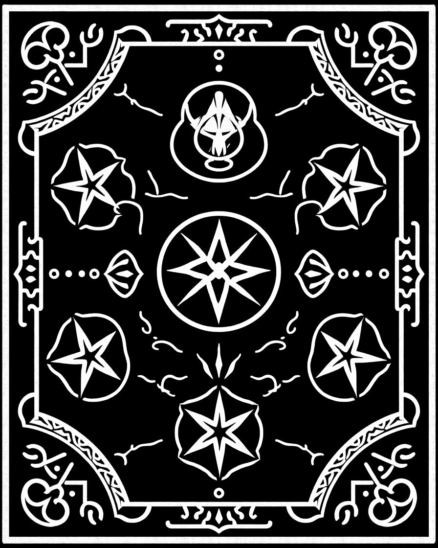 Ornate Star Compass Inspired Design Rug