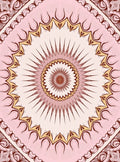 Ornate Rosette Mandala Pattern Design Rug