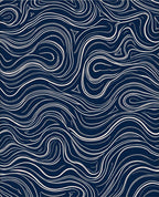 Abstract Swirls And Dot Pattern Rug