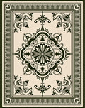 Vintage Intricate Floral Medallion Rug