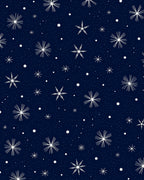 Midnight Starburst Dot Pattern Rug
