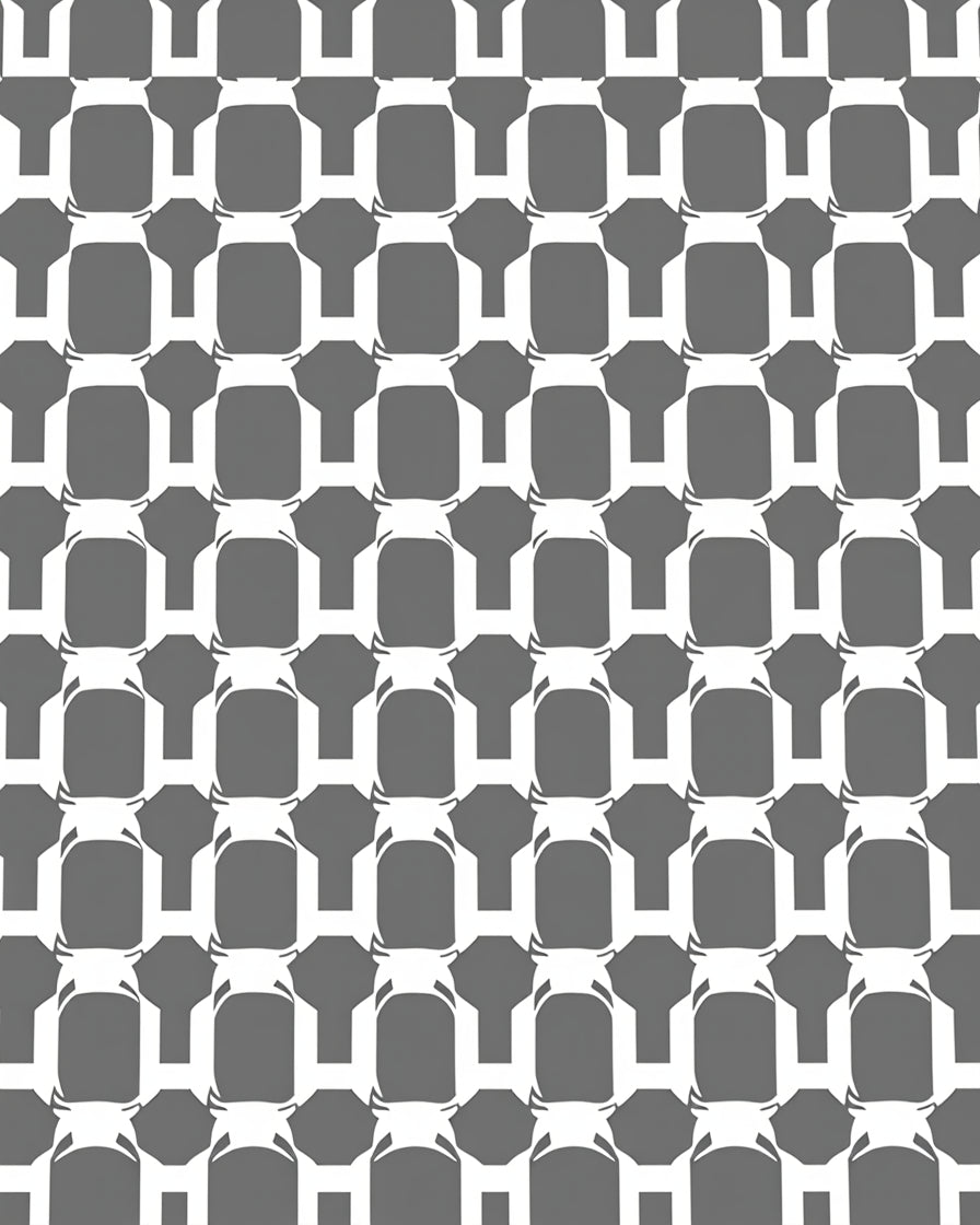 Modern Interlocking Geometric Pattern Rug