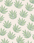 Pastel Green Leafy Branch Foliage Rug