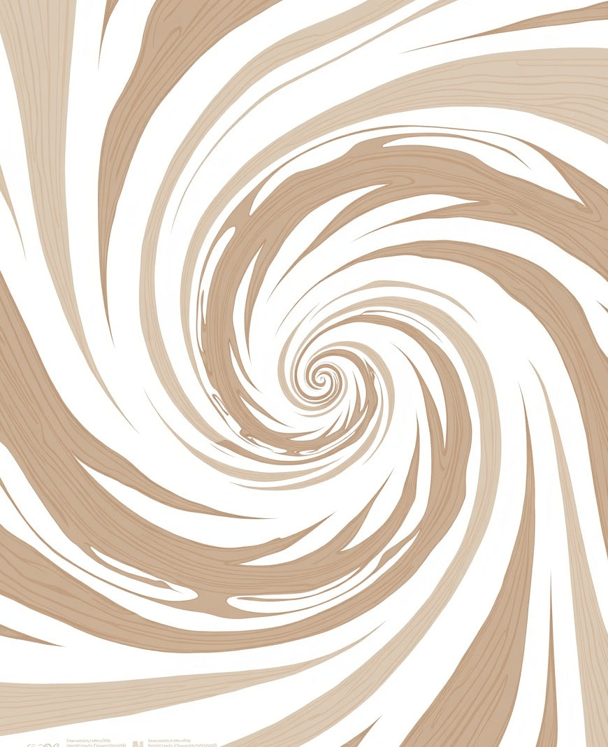 Swirling Wood Grain Pattern Rug