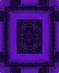 Symmetric Purple Burst Pattern Design Rug