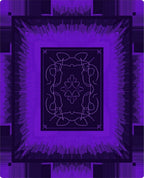 Symmetric Purple Burst Pattern Design Rug