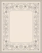 Elegant Floral Scrollwork Patterned Rug