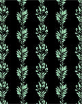 Light Green Botanical Vertical Stripe Rug