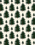 Emerald Pine Forest Repeating Pattern Rug