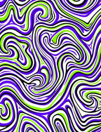 Vibrant Swirl 2 Tone Pattern Rug
