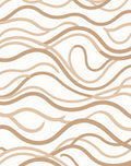 Modern Wavy Lines Pattern Rug