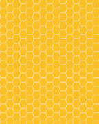 Geometric Honeycomb Pattern Rug