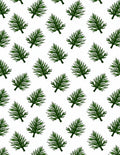 Foliage Patterned Green Leaf Design Rug