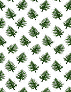 Foliage Patterned Green Leaf Design Rug