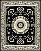 Vintage Floral Mandala Pattern Rug