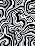 Monochromatic Swirl Pattern Rug