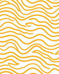 Abstract Wavy Orange Lines Rug