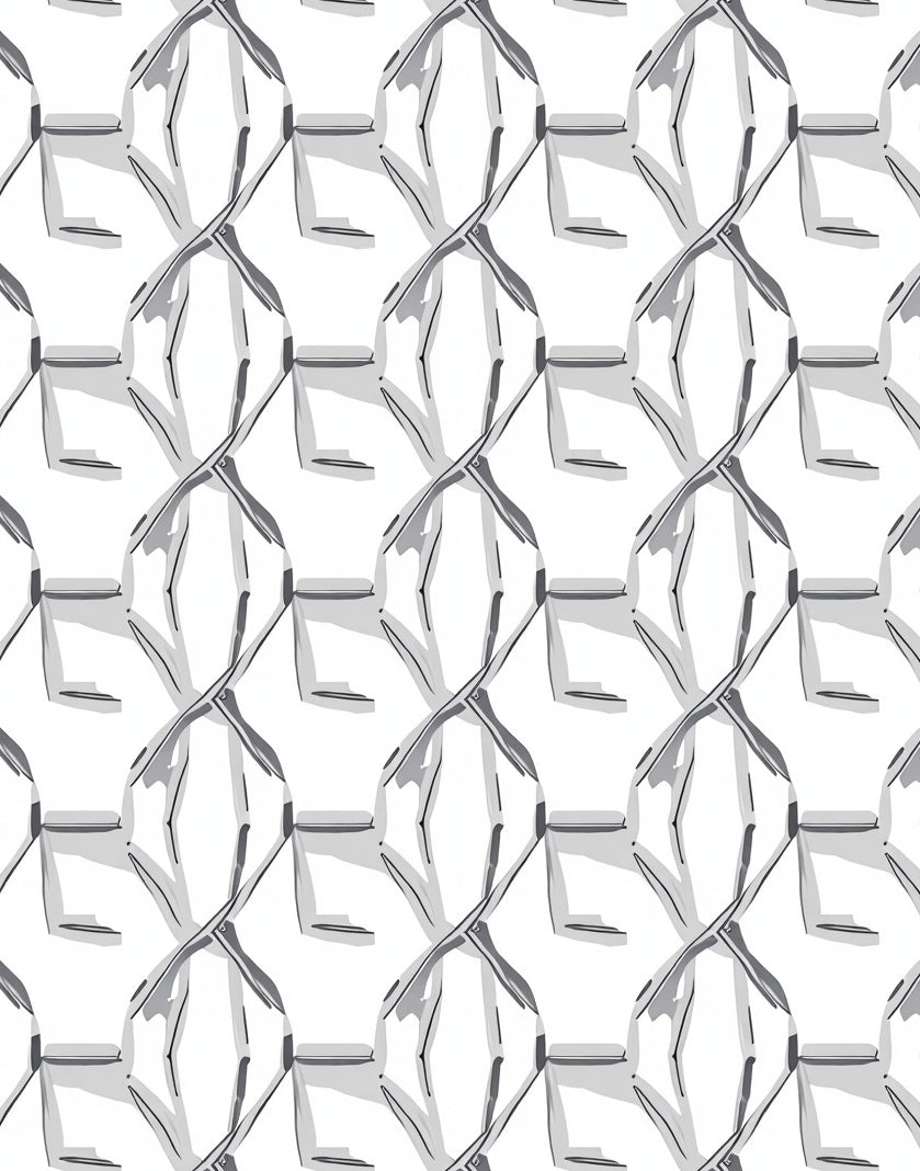 Modern Geometric Interlocking Diamond Pattern Rug