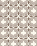 Geometric Quatrefoil And Diamond Pattern Rug
