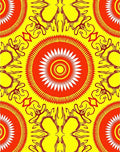Radiant Sunburst Mandala Pattern Design Rug