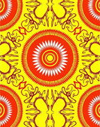 Radiant Sunburst Mandala Pattern Design Rug