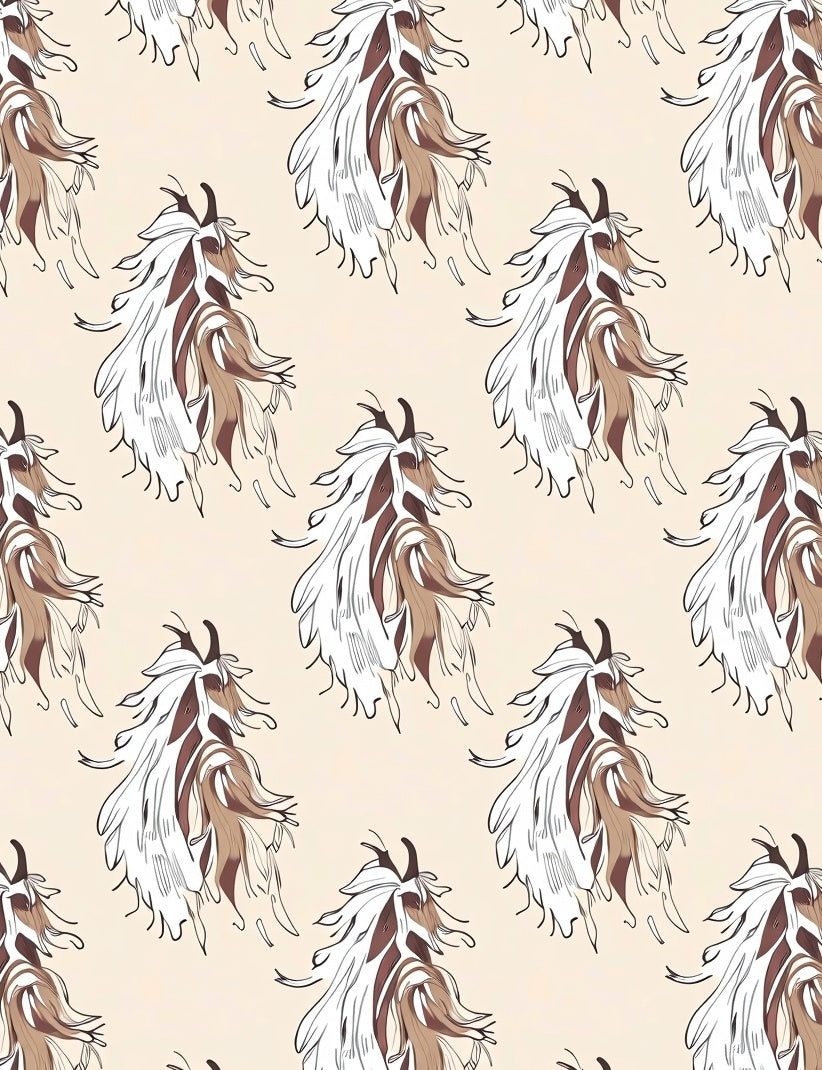 Abstract Mane Pattern Design Rug