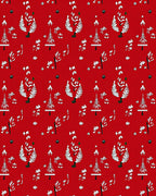 Festive Winter Tree Pattern Design Rug