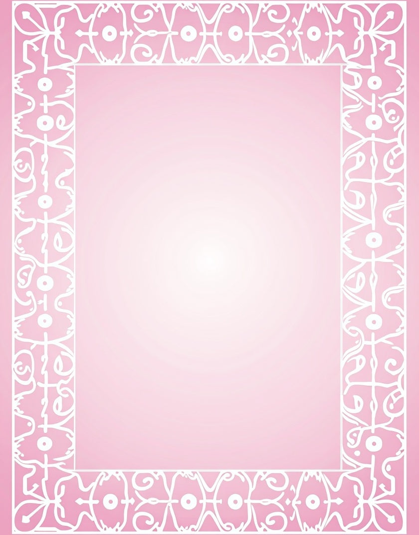 Ornate White Floral Motif Rug