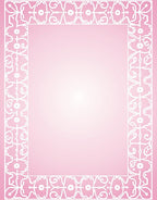 Ornate White Floral Motif Rug