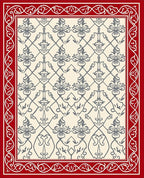 Classic Red Decorative Pattern Rug