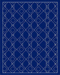 Geometric Diamonds Lattice Pattern Rug