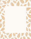 Golden Leaf Patterned Organic Design Rug