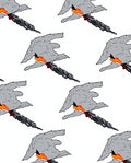 Abstract Fire Winged Shape Rug