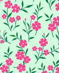 Pink Flower Branch Pattern Rug
